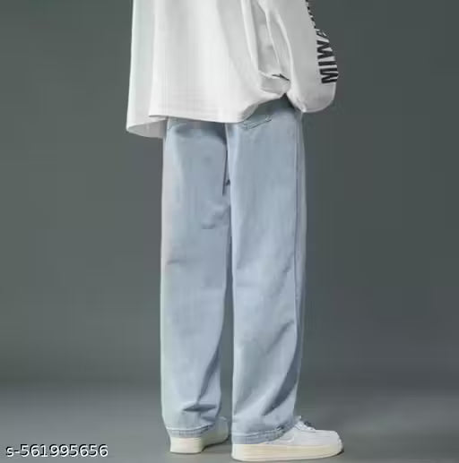 Denim baggy jeans